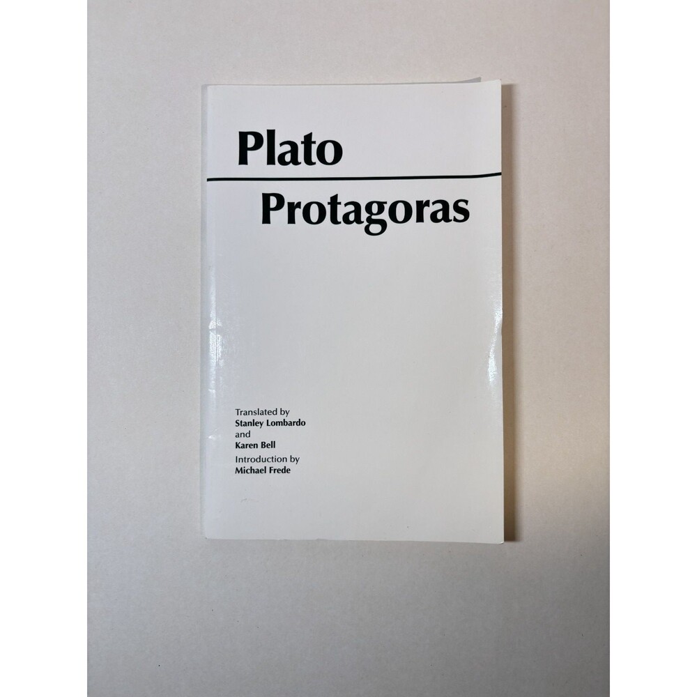 Protagoras by Plato; Lombardo, Stanley;Bell, Karen, paperback, Used - Very Good